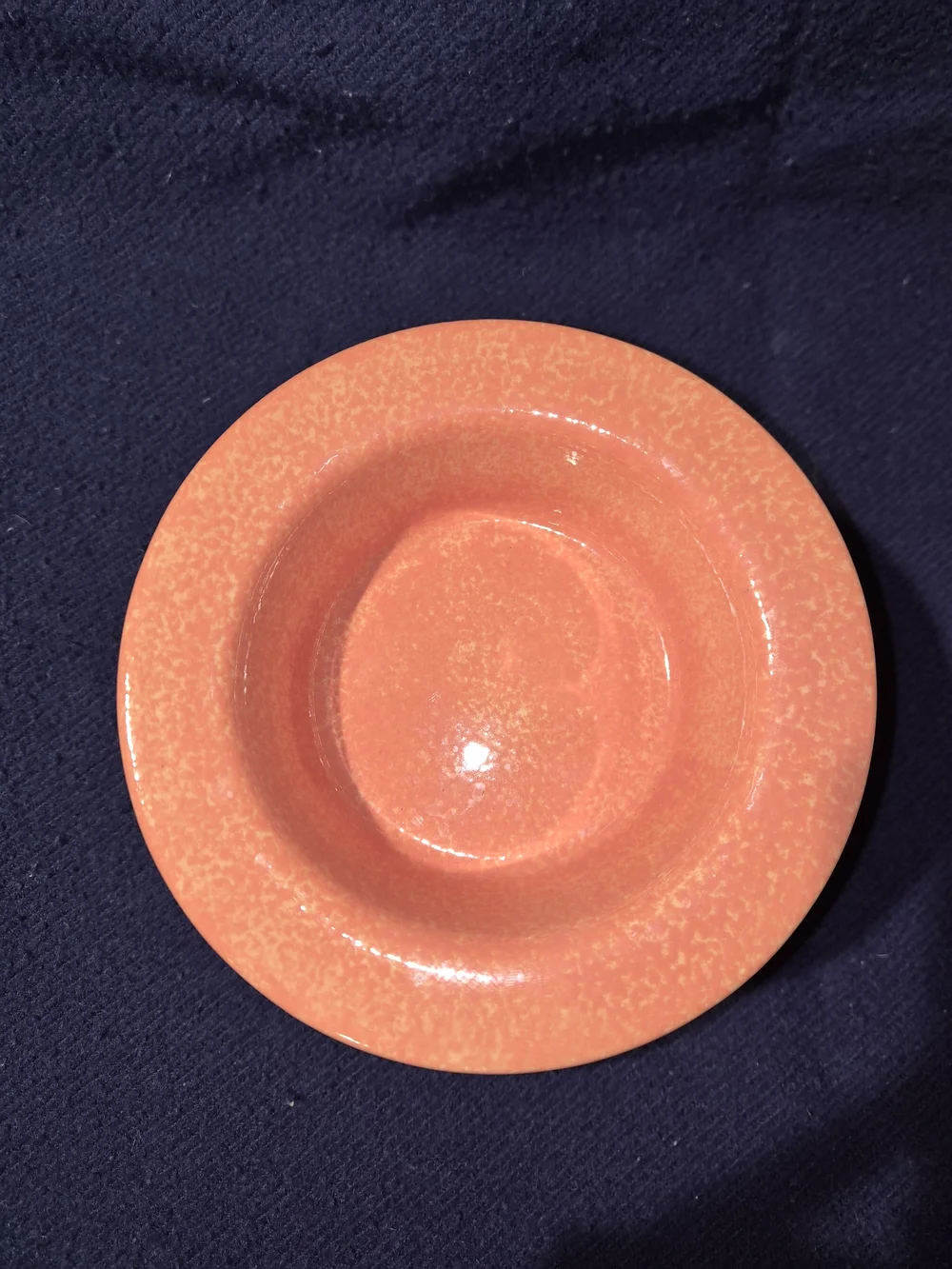 Pfaltzgraff Coral-Orange Ceramic Dish